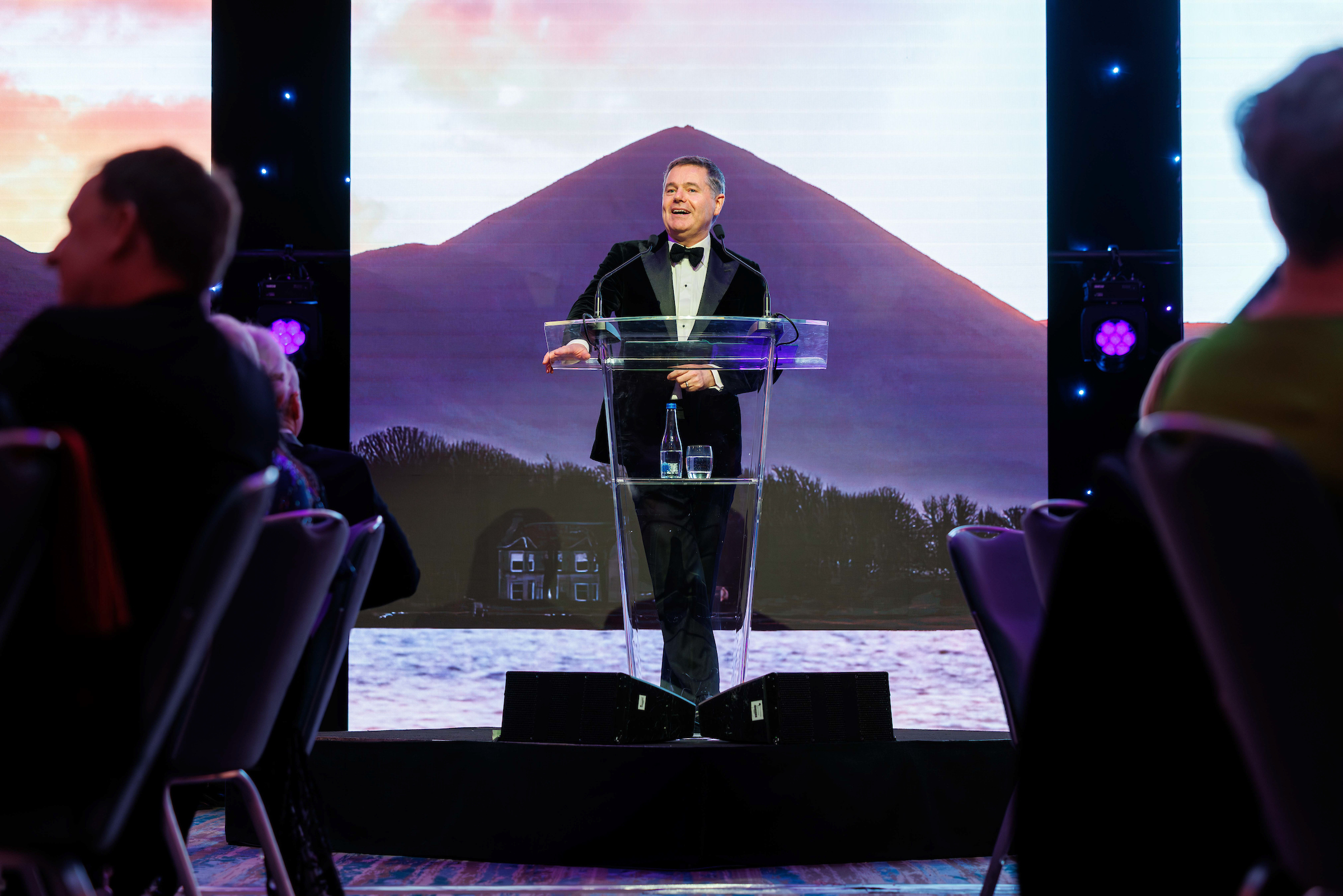 Minister for Finance, Paschal Donohoe TD, delivering keynote address at Annual Dinner 2025